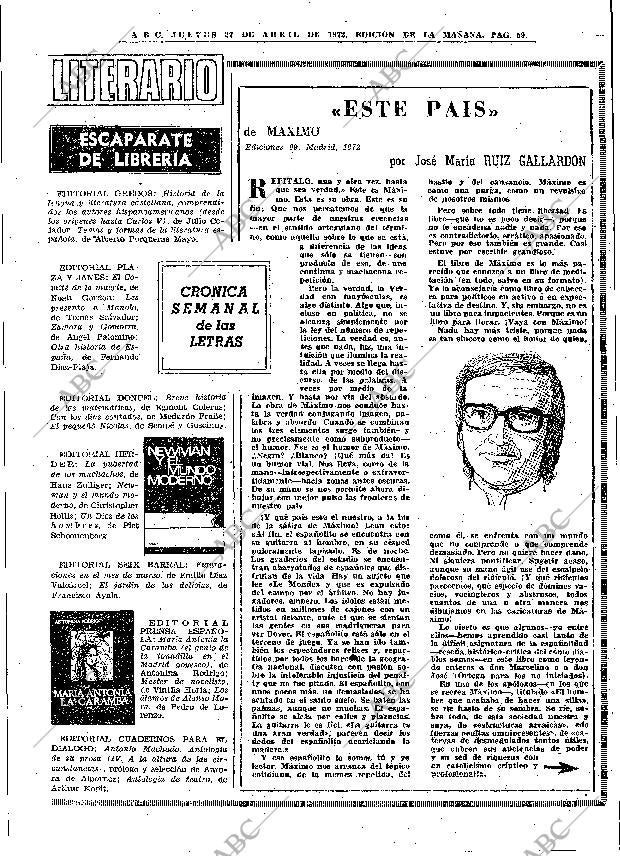 ABC MADRID 27-04-1972 página 59