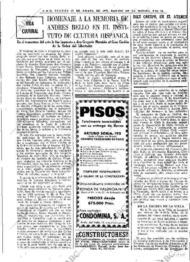 ABC MADRID 27-04-1972 página 61