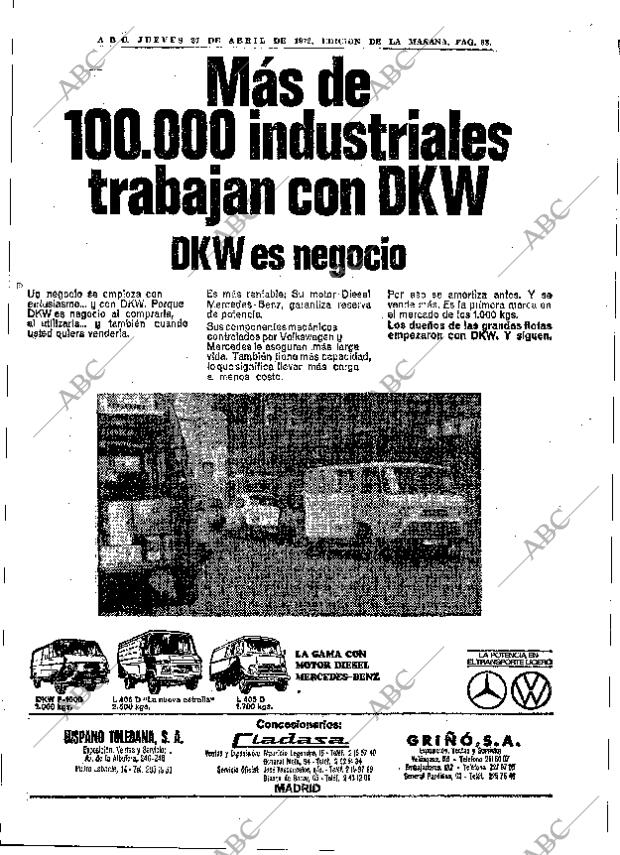 ABC MADRID 27-04-1972 página 68