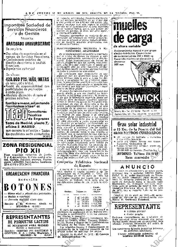ABC MADRID 27-04-1972 página 70