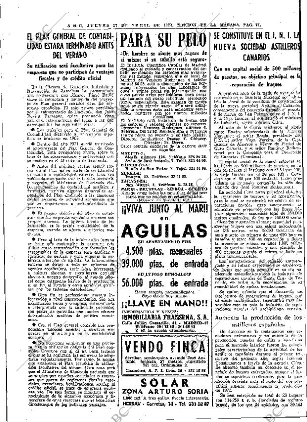 ABC MADRID 27-04-1972 página 71