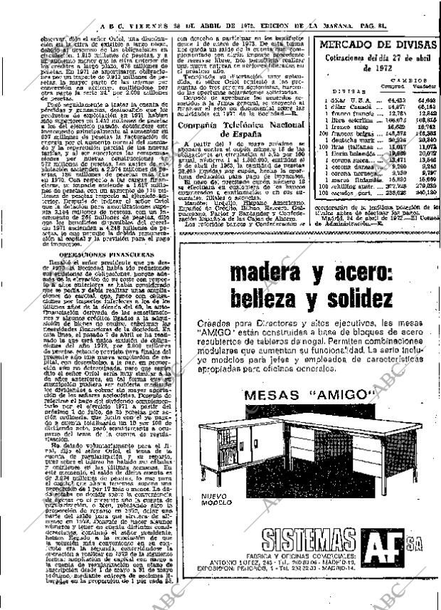 ABC MADRID 28-04-1972 página 81