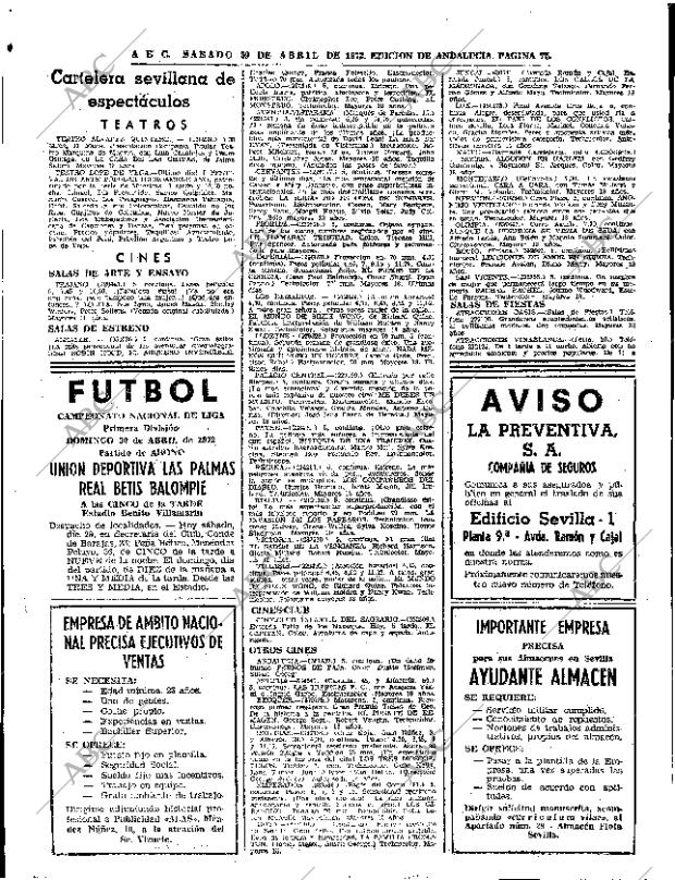 ABC SEVILLA 29-04-1972 página 71