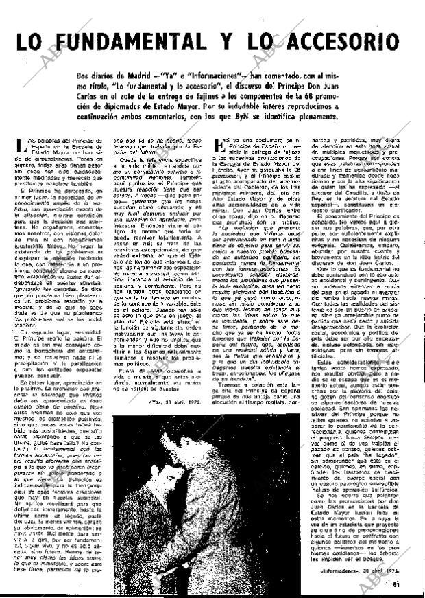 BLANCO Y NEGRO MADRID 29-04-1972 página 61