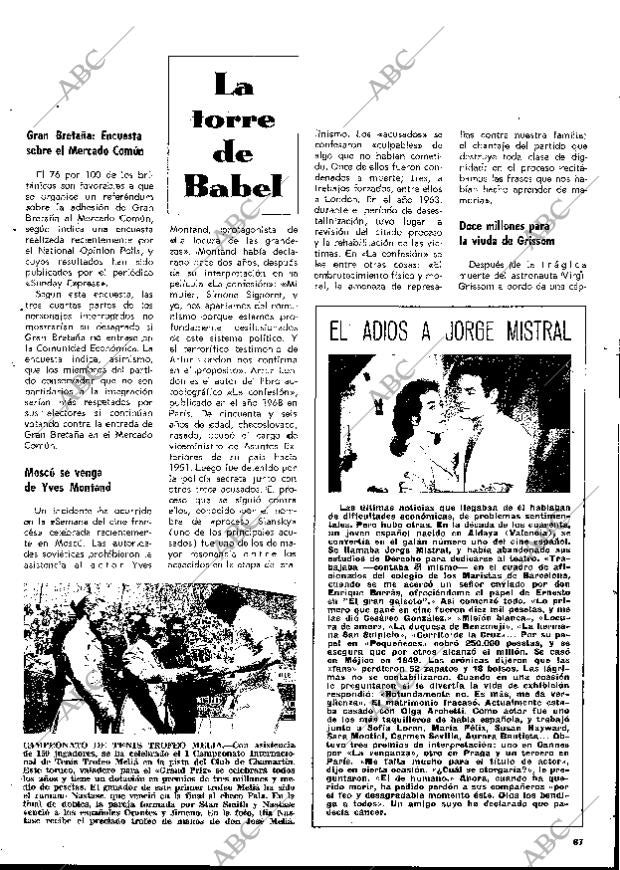 BLANCO Y NEGRO MADRID 29-04-1972 página 67