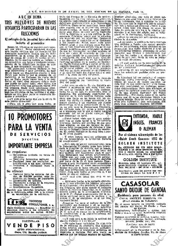 ABC MADRID 30-04-1972 página 18