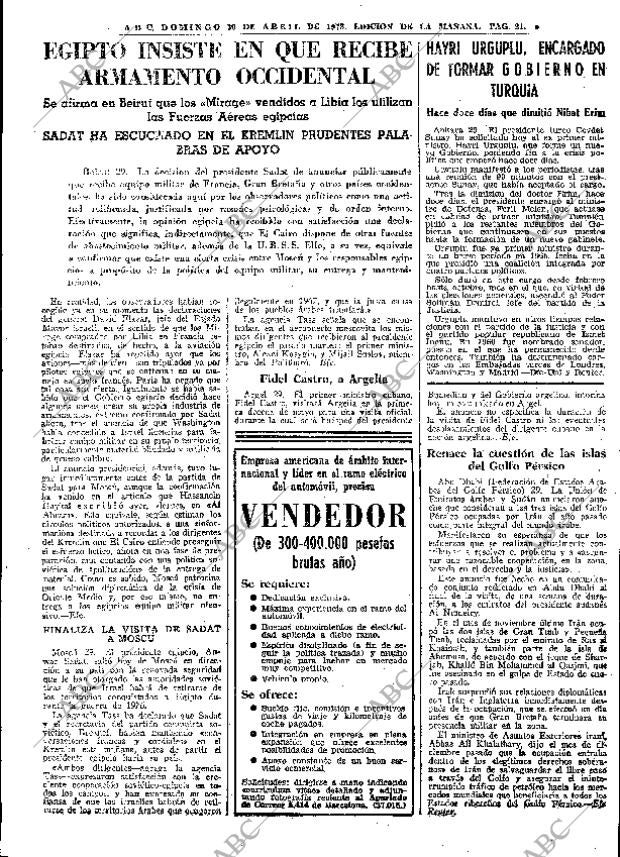 ABC MADRID 30-04-1972 página 21
