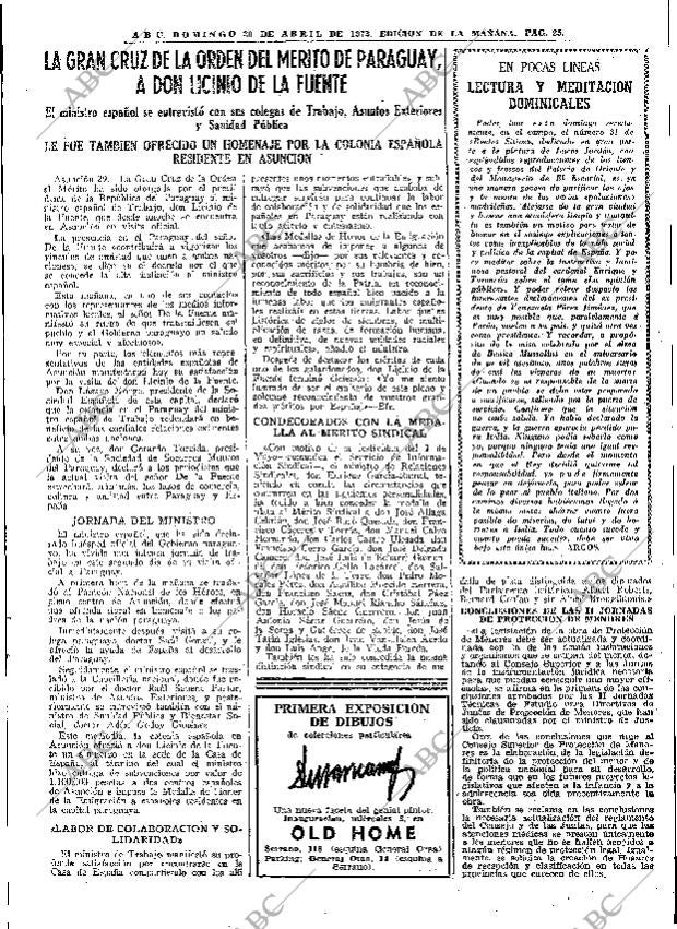 ABC MADRID 30-04-1972 página 25