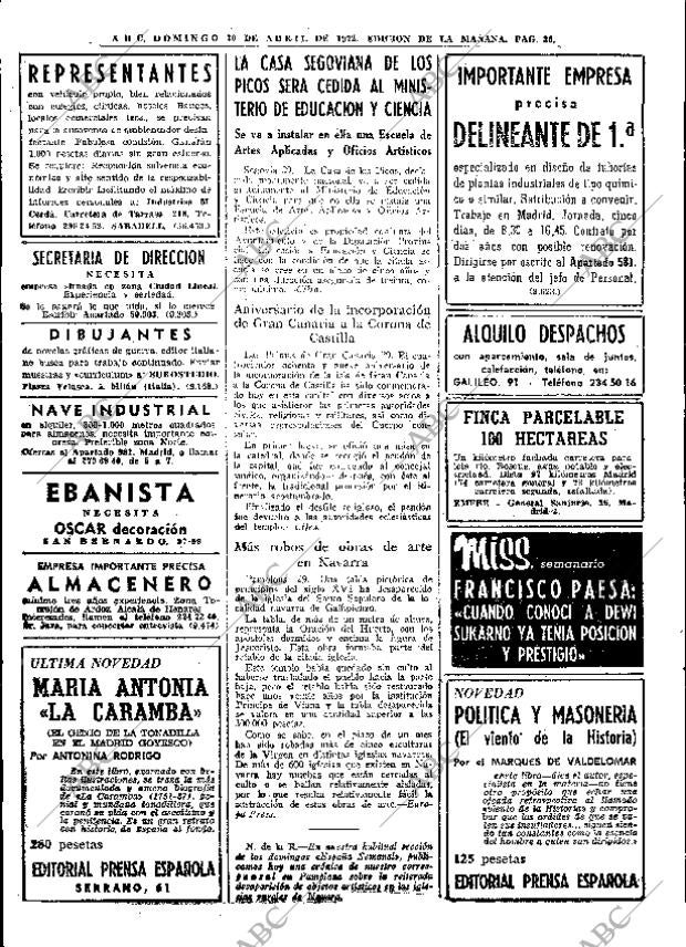 ABC MADRID 30-04-1972 página 36