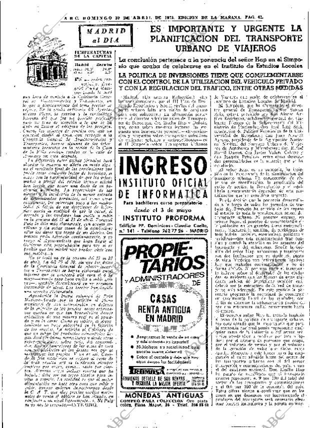 ABC MADRID 30-04-1972 página 41