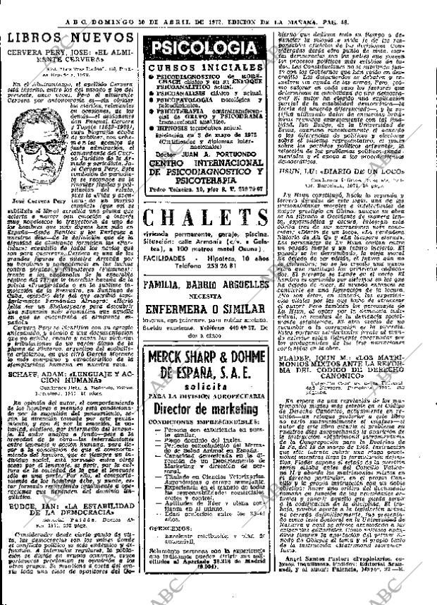 ABC MADRID 30-04-1972 página 48