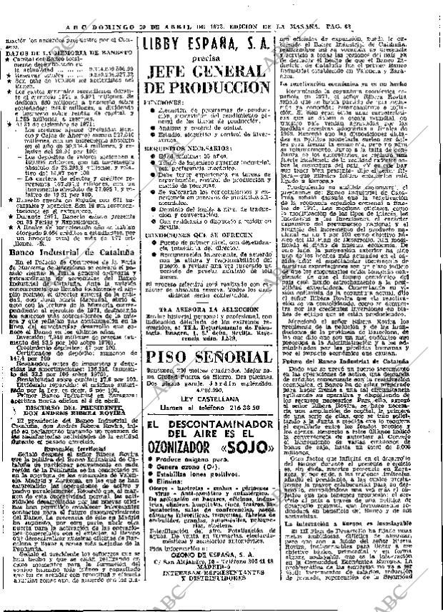 ABC MADRID 30-04-1972 página 62