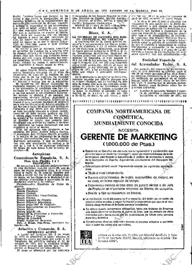 ABC MADRID 30-04-1972 página 63