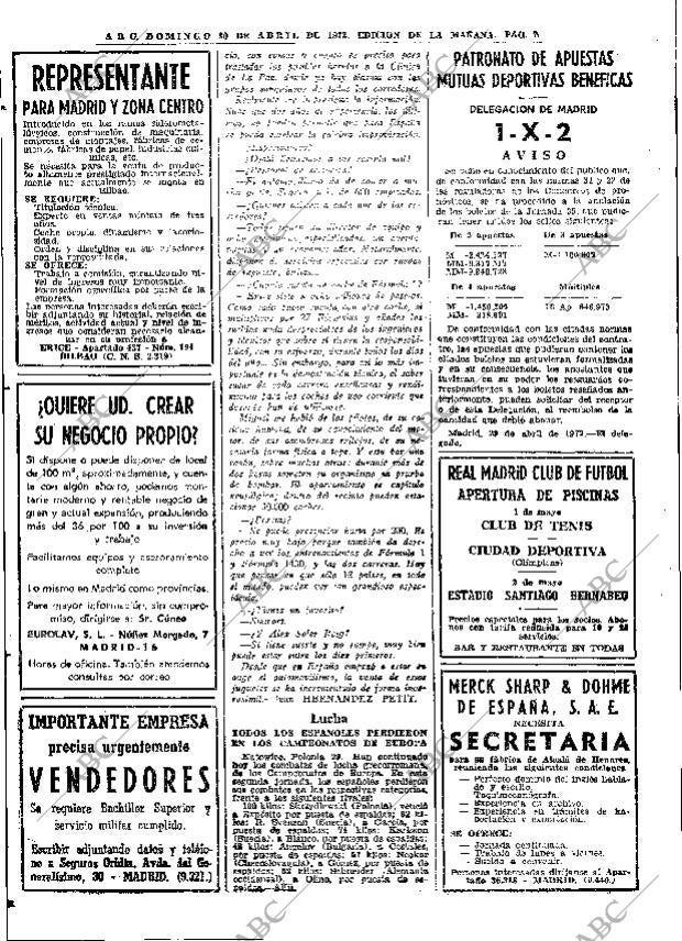 ABC MADRID 30-04-1972 página 70