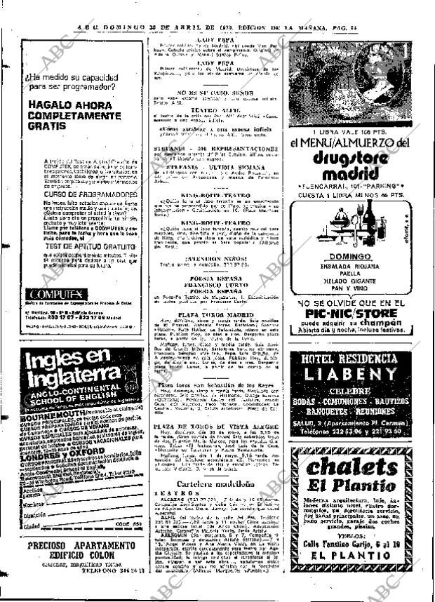ABC MADRID 30-04-1972 página 84