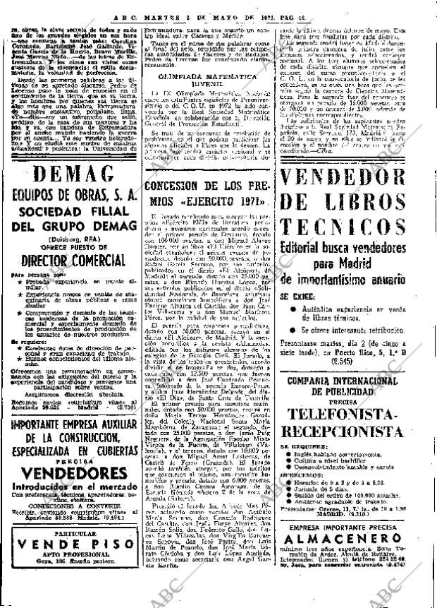 ABC MADRID 02-05-1972 página 46