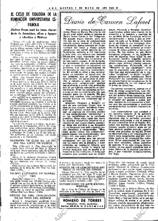 ABC MADRID 02-05-1972 página 47