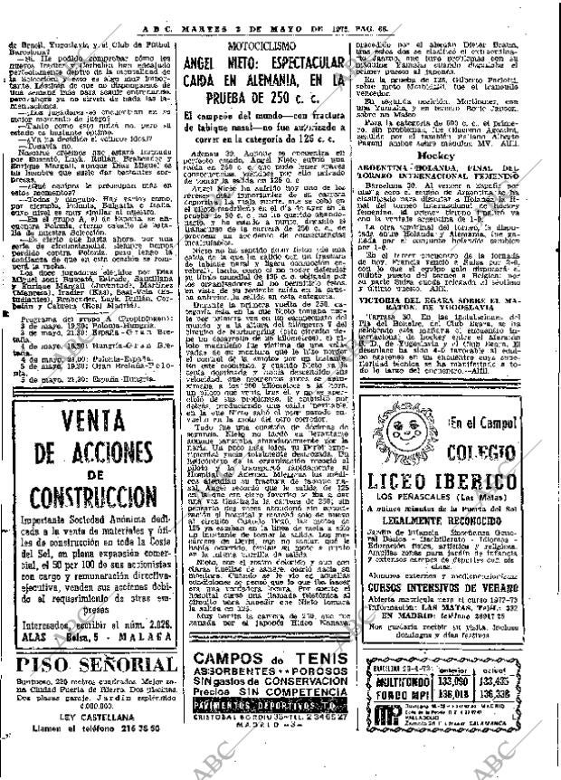 ABC MADRID 02-05-1972 página 68
