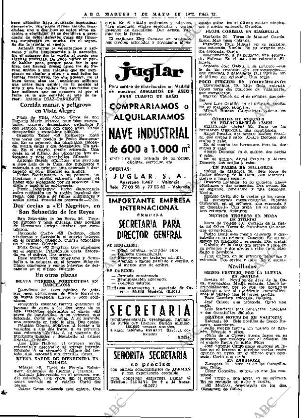 ABC MADRID 02-05-1972 página 72