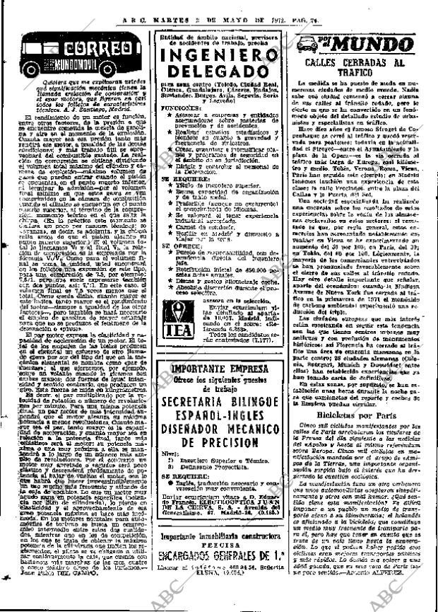 ABC MADRID 02-05-1972 página 74