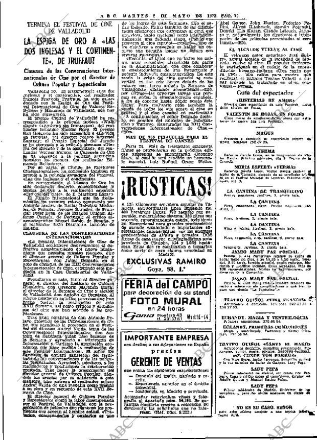 ABC MADRID 02-05-1972 página 79