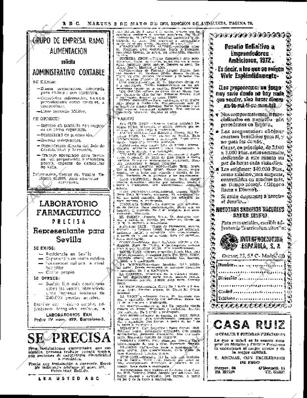 ABC SEVILLA 02-05-1972 página 70