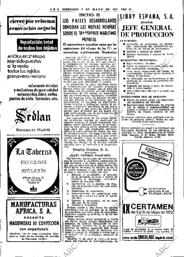 ABC MADRID 03-05-1972 página 64