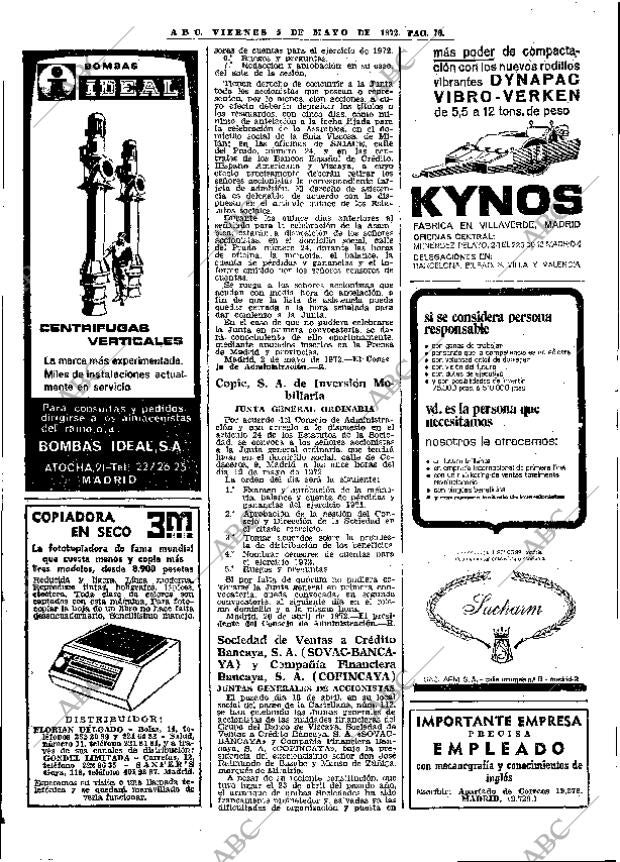 ABC MADRID 05-05-1972 página 76