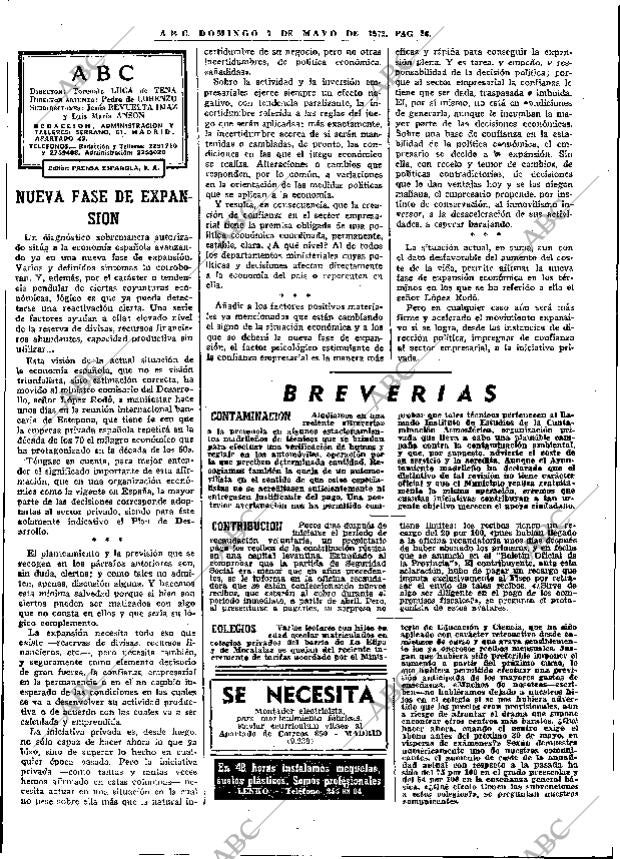 ABC MADRID 07-05-1972 página 26