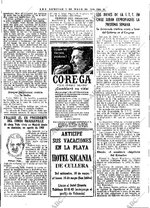ABC MADRID 07-05-1972 página 42