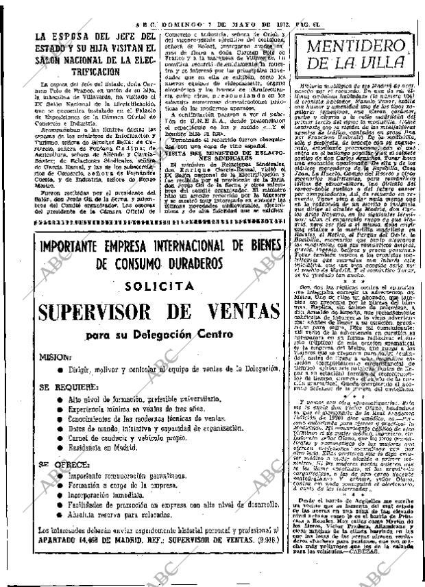 ABC MADRID 07-05-1972 página 61