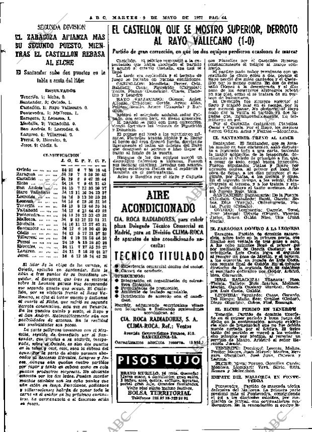 ABC MADRID 09-05-1972 página 64