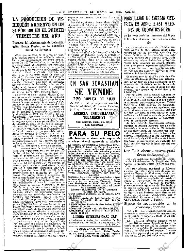 ABC MADRID 11-05-1972 página 63