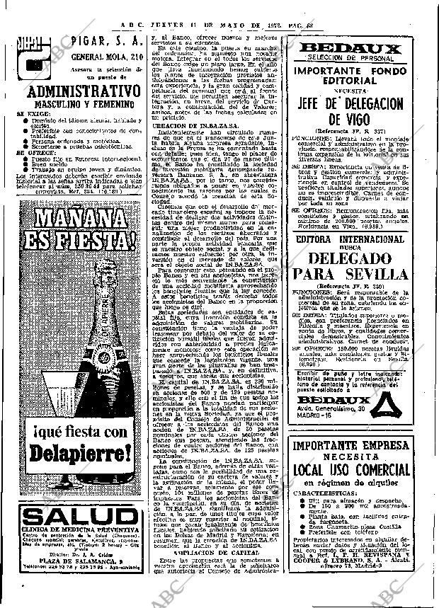 ABC MADRID 11-05-1972 página 68