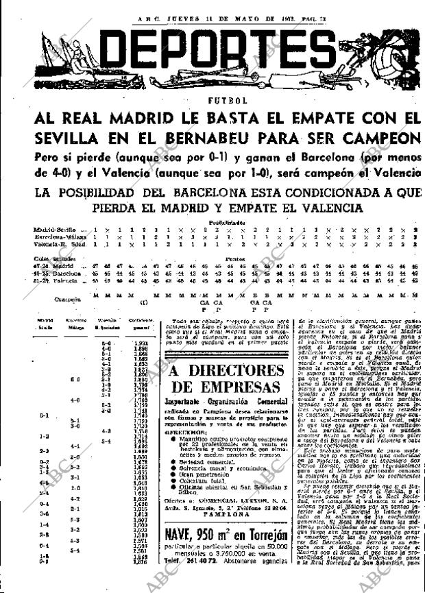 ABC MADRID 11-05-1972 página 73