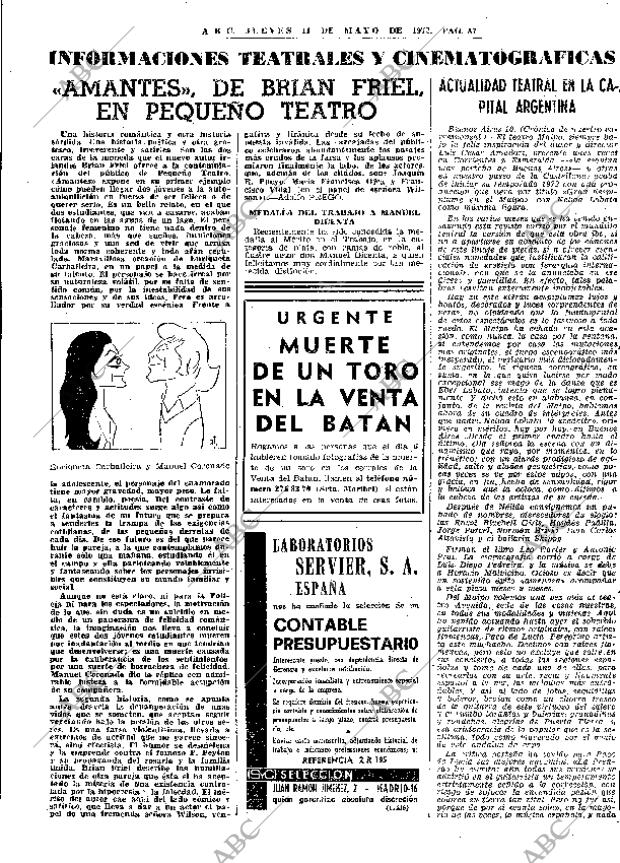 ABC MADRID 11-05-1972 página 87