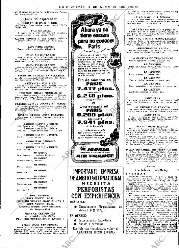 ABC MADRID 11-05-1972 página 89