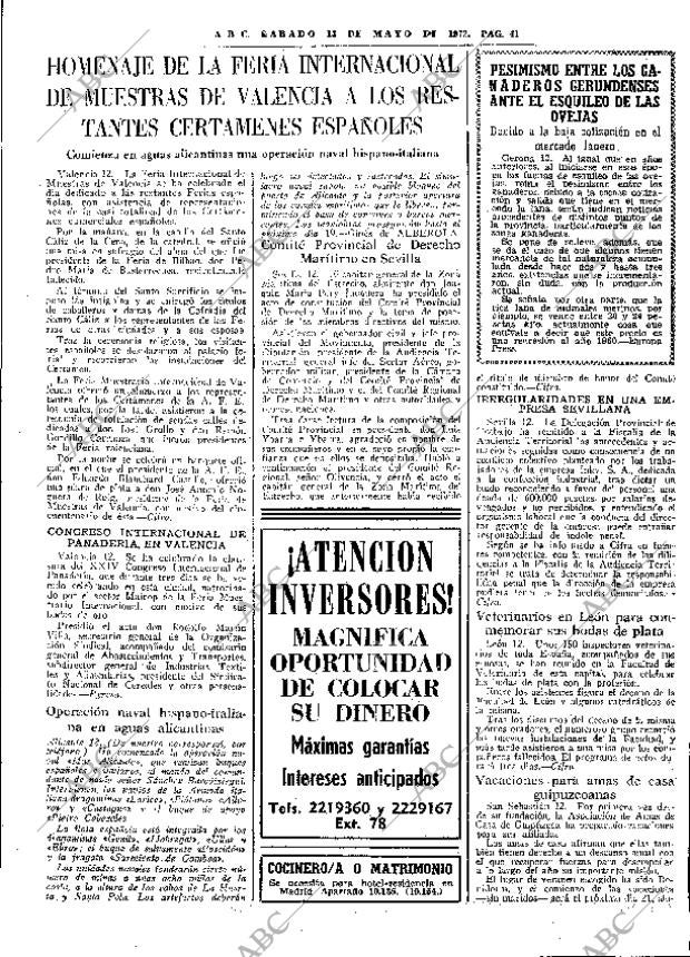 ABC MADRID 13-05-1972 página 41