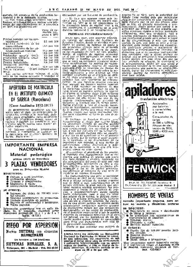 ABC MADRID 13-05-1972 página 56