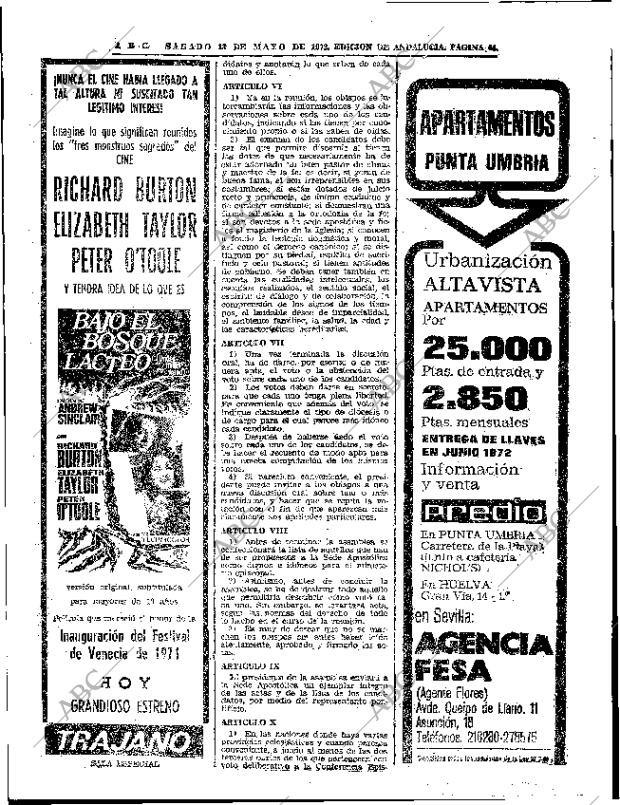 ABC SEVILLA 13-05-1972 página 62