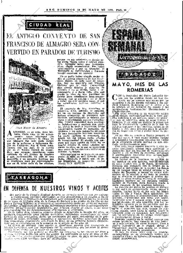ABC MADRID 14-05-1972 página 46