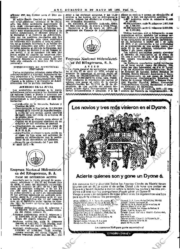 ABC MADRID 14-05-1972 página 75