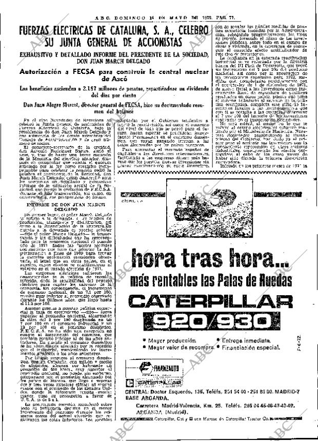 ABC MADRID 14-05-1972 página 77