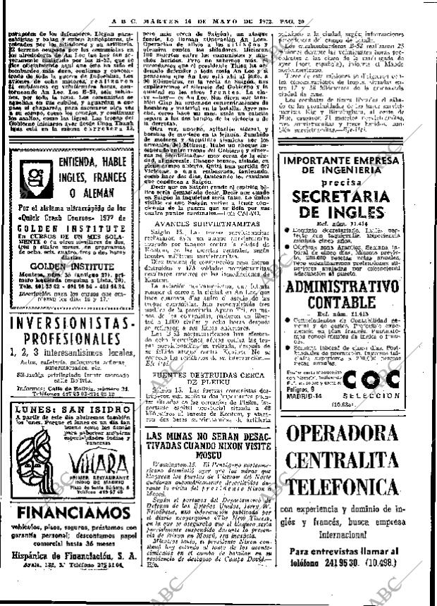 ABC MADRID 16-05-1972 página 20