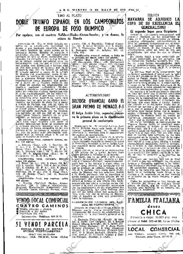 ABC MADRID 16-05-1972 página 65