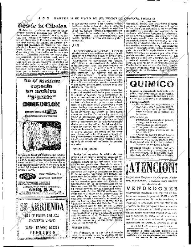 ABC SEVILLA 16-05-1972 página 42