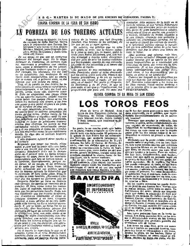 ABC SEVILLA 16-05-1972 página 71