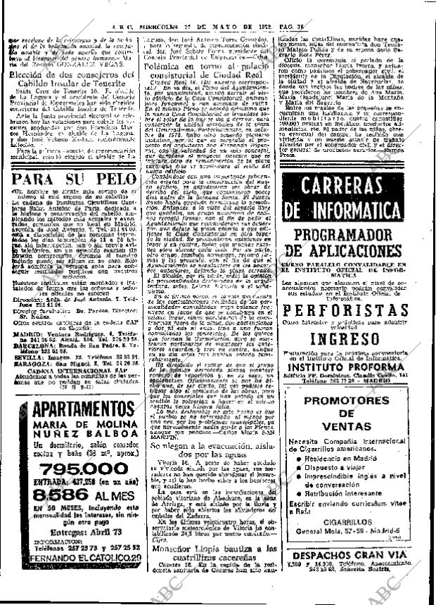 ABC MADRID 17-05-1972 página 38