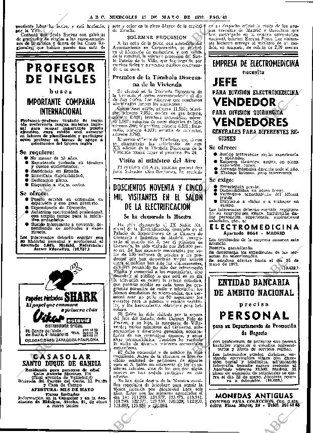 ABC MADRID 17-05-1972 página 42