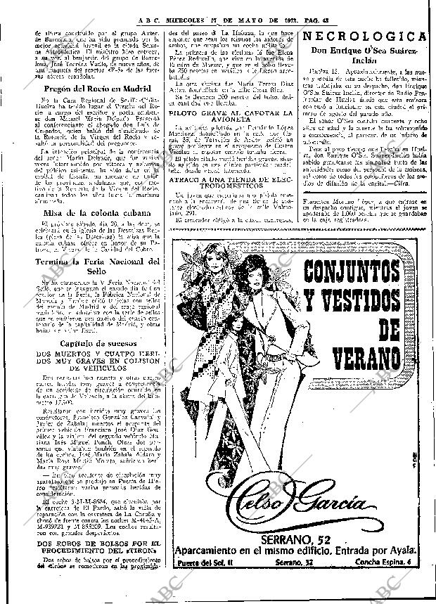 ABC MADRID 17-05-1972 página 43